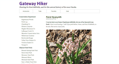 Desktop Screenshot of gatewayhiker.com